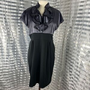 Jessica Howard Ruffle Top High Waist Casual Dress